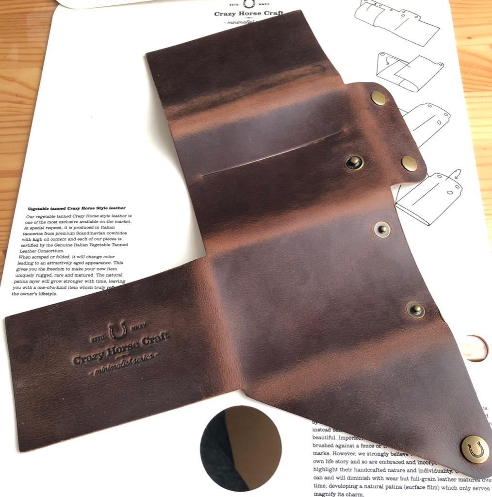 Crazy Horse Craft ミニマリスト 財布 ブランド ミニ財布 コイン