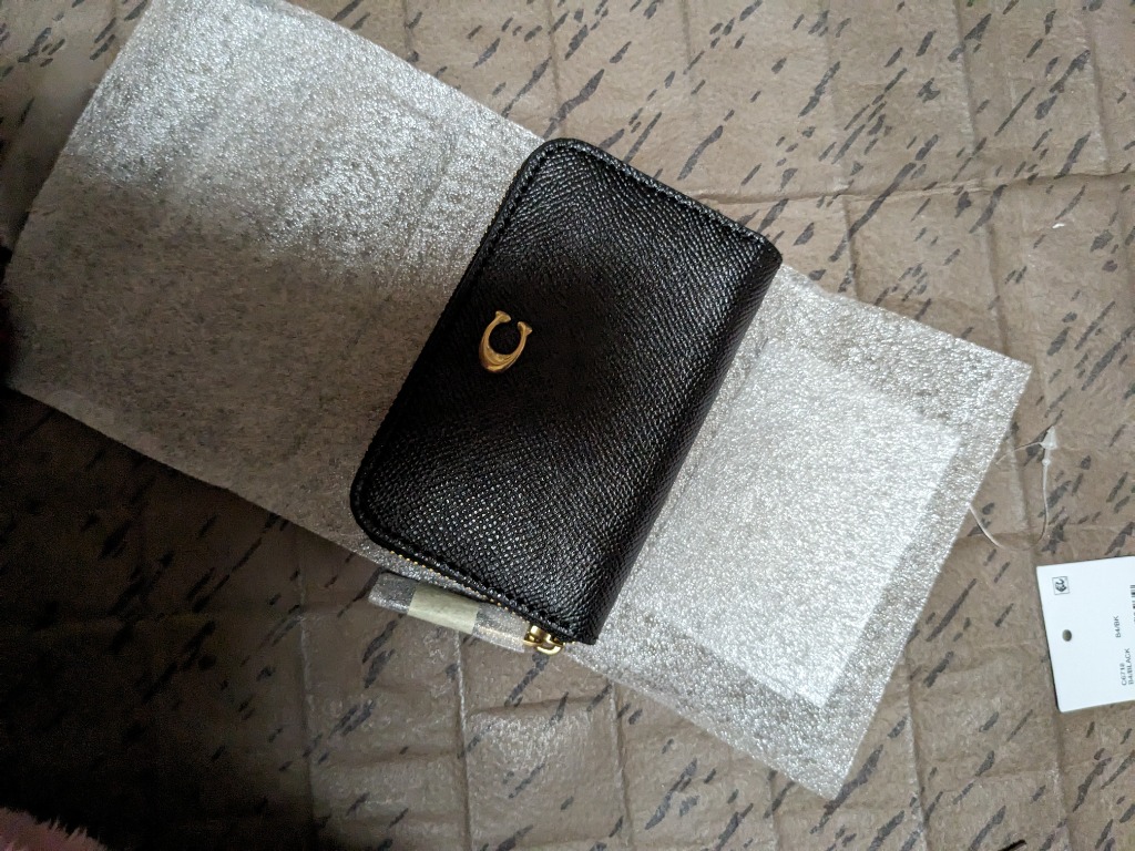 COACH コーチ C6723 B4/BK SMALL ZIP AROUND CARDCASE カードケース