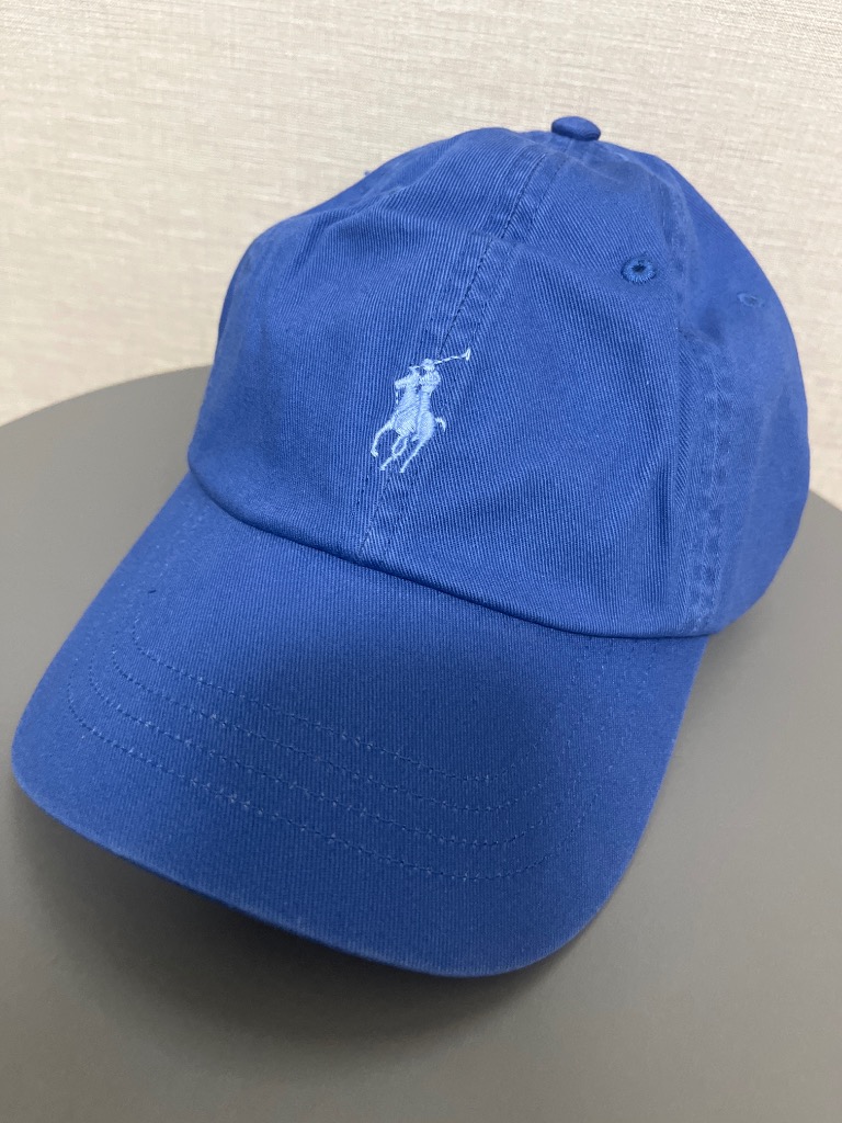 レア 90s ラルフローレン キャップ ライトブルー RALPH LAUREN 中古・古着通販】POLO RALPH LAUREN (ポロ・ラルフローレン
