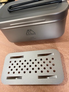TITAN MANIA チタンマニア メスティン 飯盒 3合 蒸し網 セット