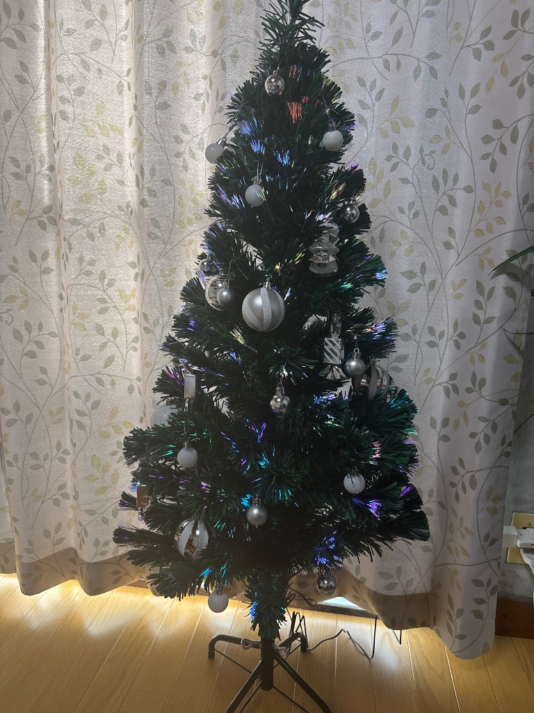 Preime クリスマスツリー 色鮮やかな光ファイバーツリー 120cm