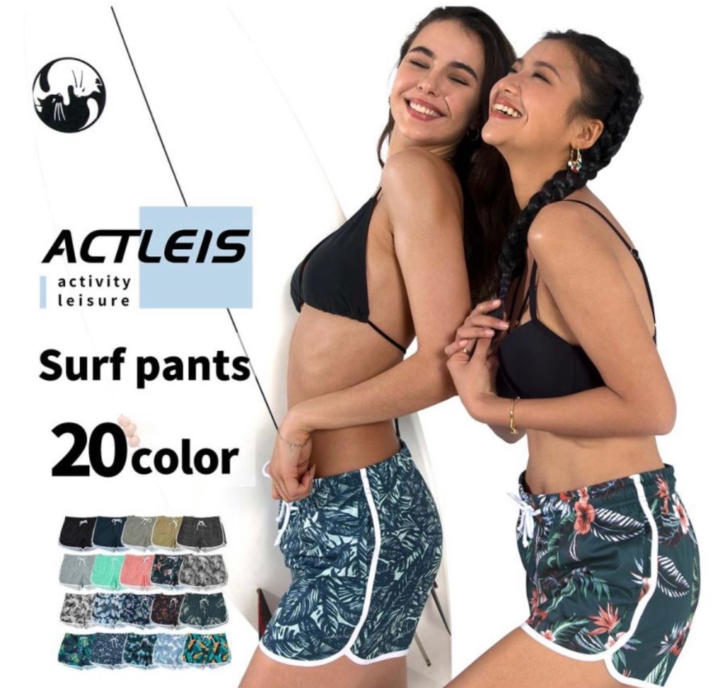 ACTLEIS 水着 パンツ ショートパンツ レディース サーフパンツ