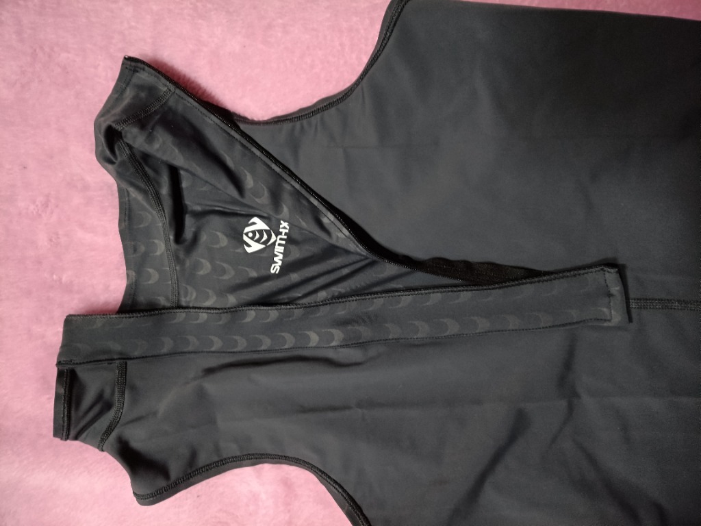 SWIMHXBY] 競泳水着 レディース ガールズ 203 濃灰 ウォーター