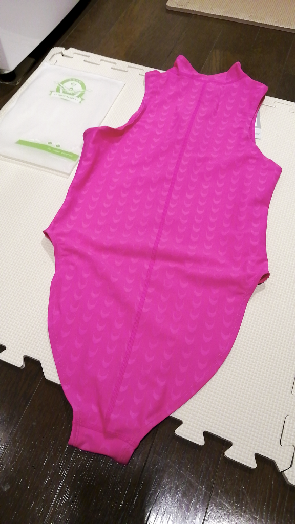 SWIMHXBY] 競泳水着 レディース ガールズ 203 ピンク ウォーター