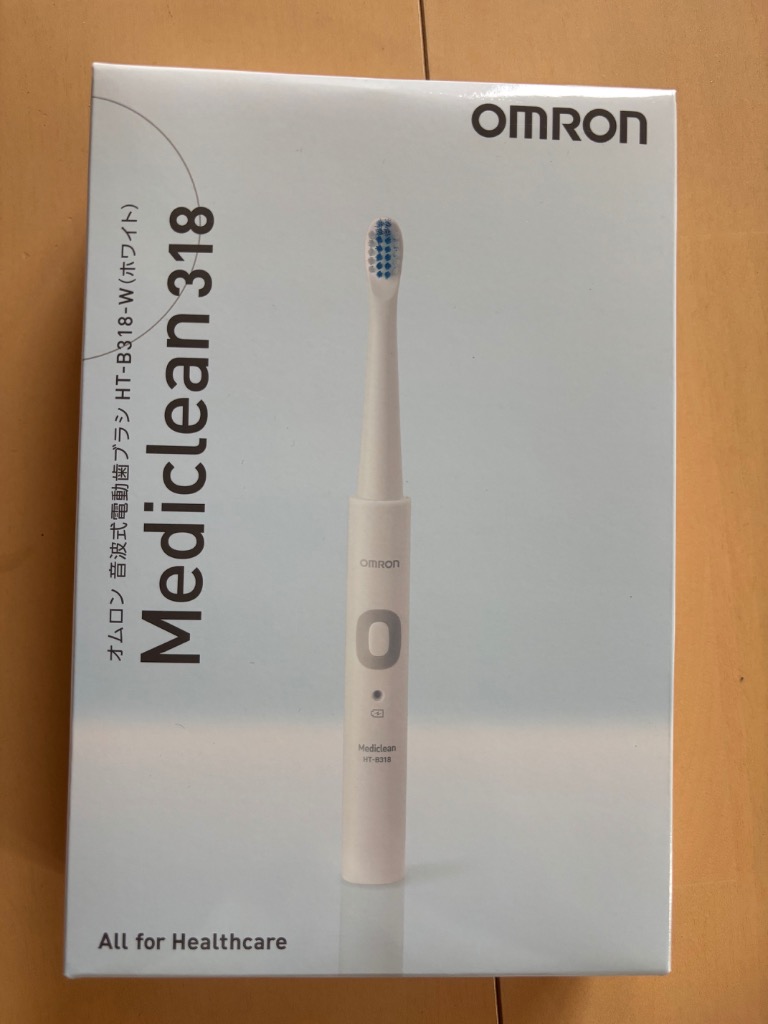 オムロン（OMRON） 公式 音波式電動歯ブラシ HT-B318-W ホワイト 軽量