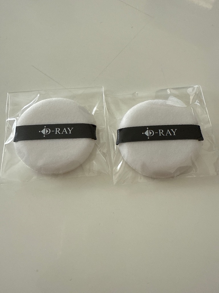 D-RAY パフ ファンデーション 専用 2個セット ナチュラル