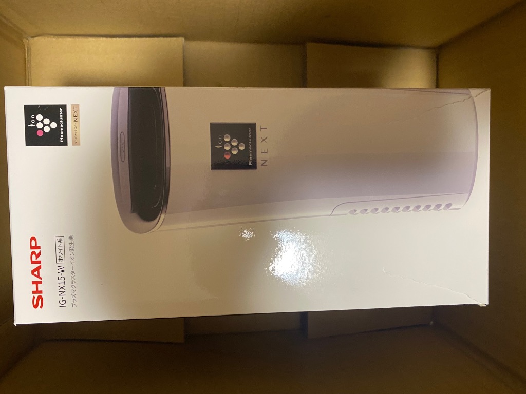 シャープ IG-NX15 プラズマクラスターイオン発生器 ホワイト系の シャープ IG-NX15 プラズマクラスターイオン発生器 ホワイト系の
