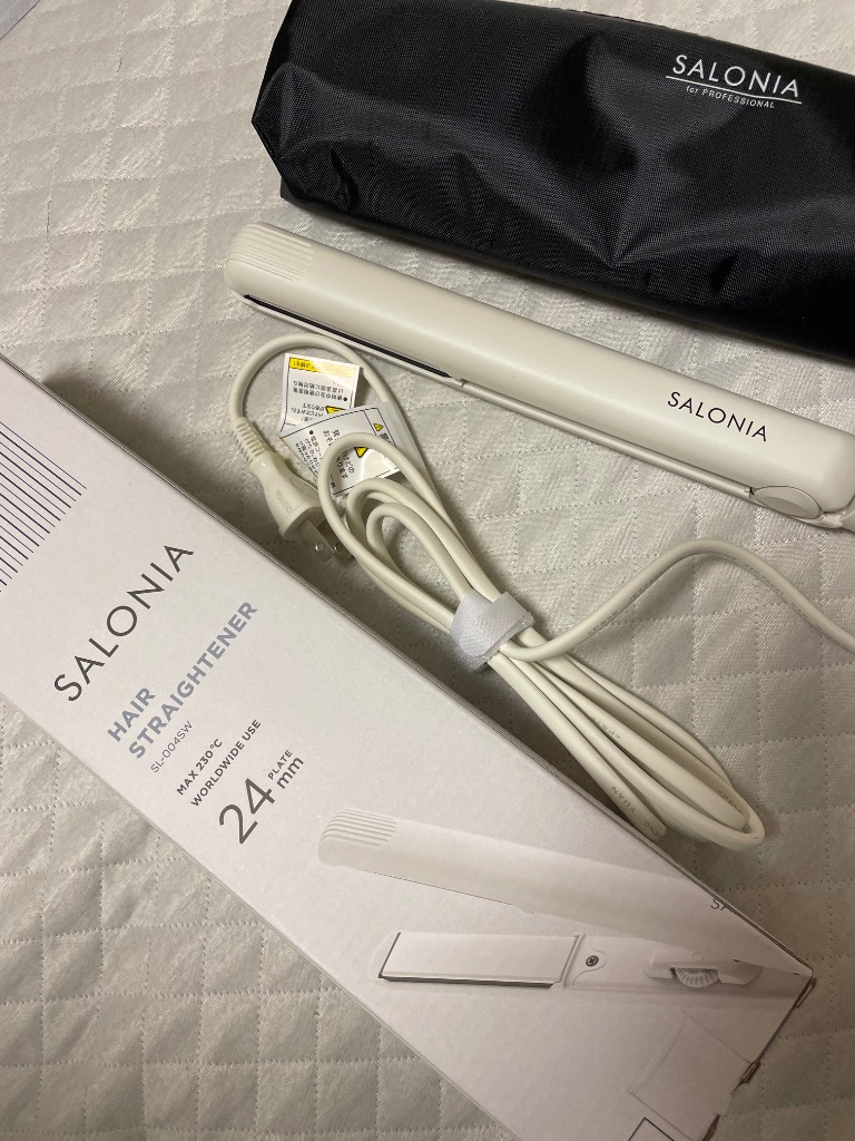 SALONIA ヘアストレートナー SL-004SW ホワイト Amazon.co.jp: SALONIA サロニア ストレートアイロン ヘア