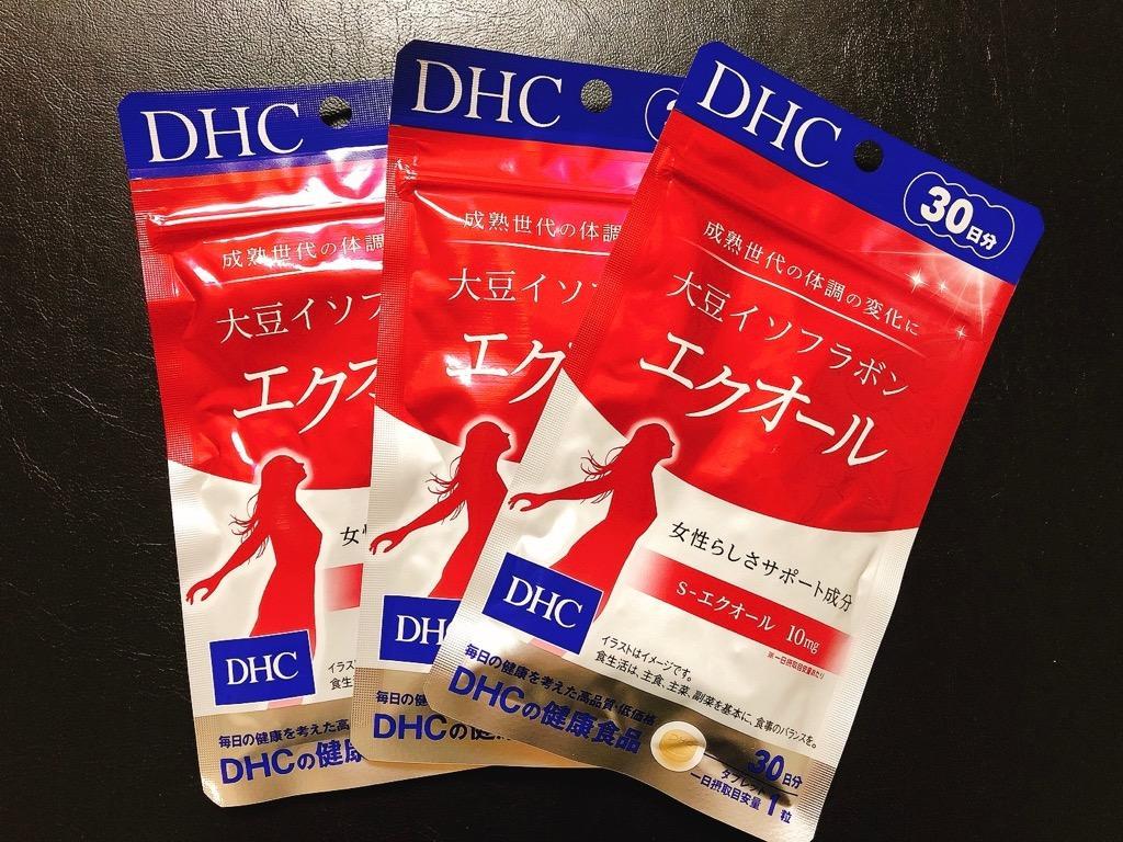 DHC サプリメント 大豆イソフラボン エクオール 30日分 ディーエイチシー 健康食品 3個セット