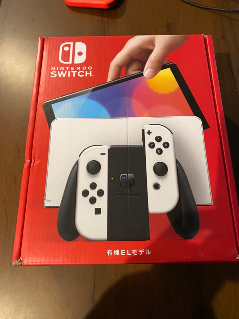「訳あり品-外装箱傷あり」新品 Nintendo Switch 有機ELモデル ホワイト ※量販店舗印付の場合があります、商品情報ご覧ください。