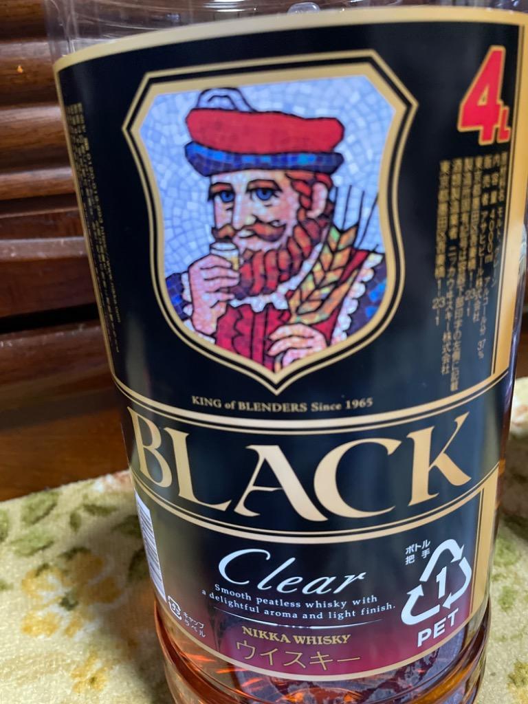 ブラックニッカ クリア ニッカ 37度 4000ml ペット 4L 送料無料