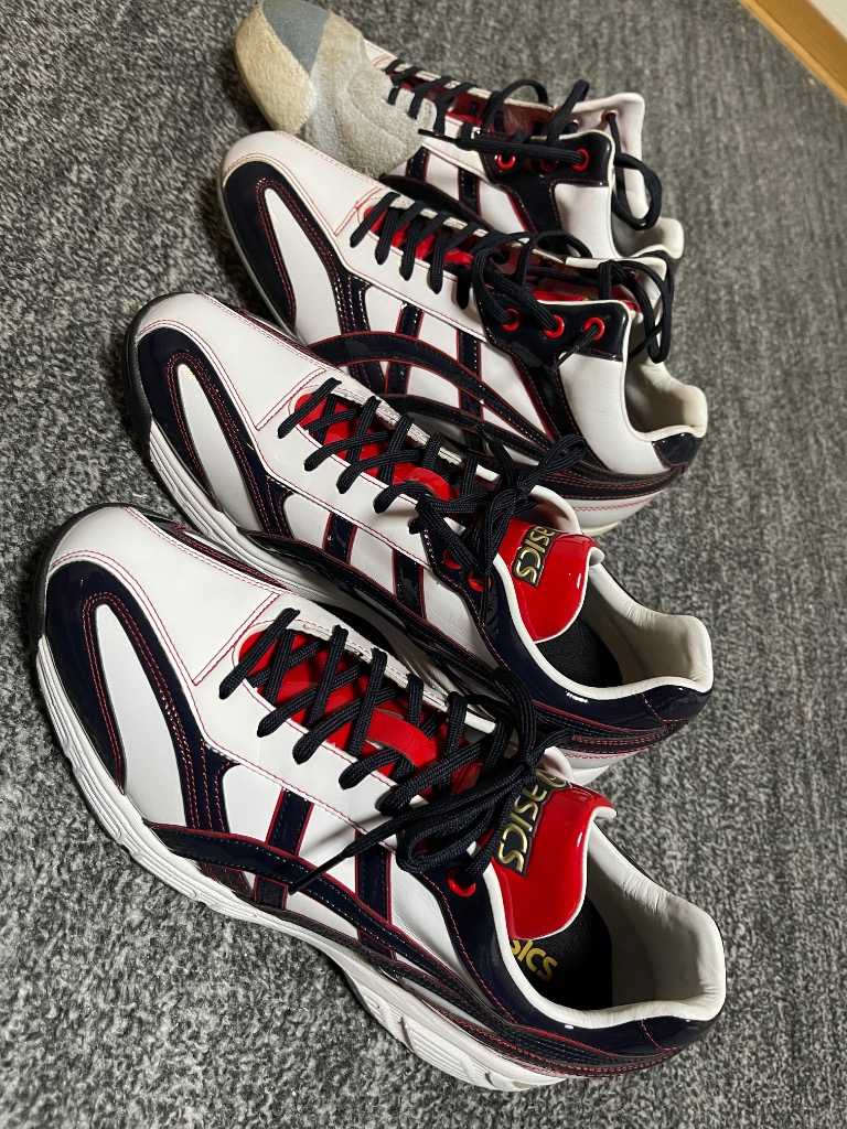 ASICS（アシックス） 【サイズ交換送料無料】ネイビー×ホワイト 野球