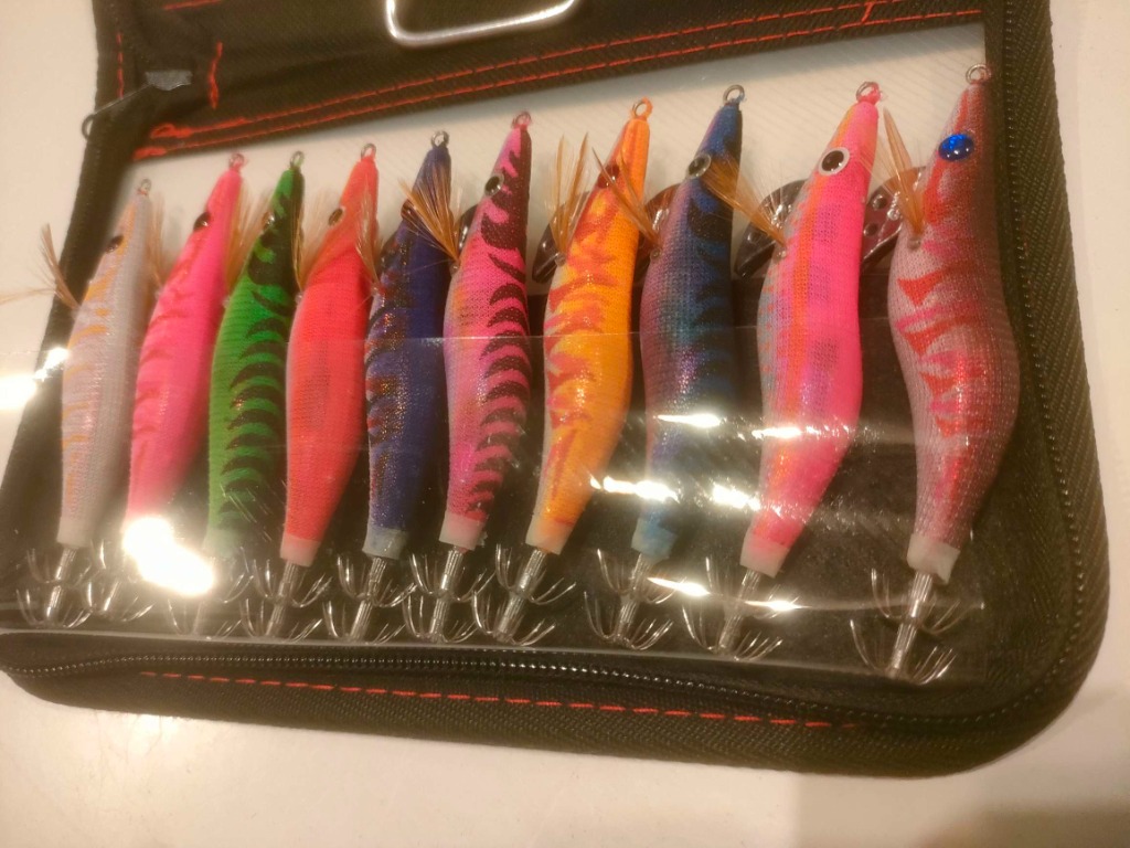 エギング 10本セット エギ 餌木 ルアー 夜光 蓄光 仕掛け イカ