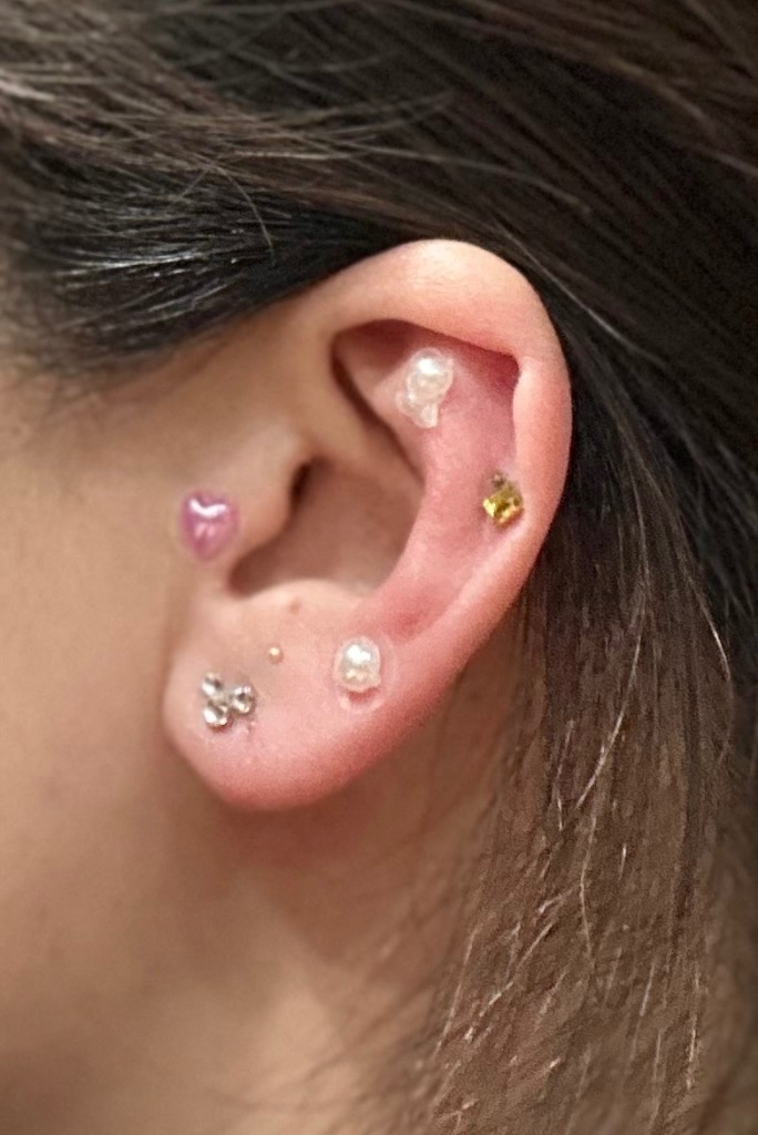 スクエア様　耳つぼジュエリー 10枚セット スクエア様 耳つぼジュエリー 10枚セット 耳つぼジュエリー お