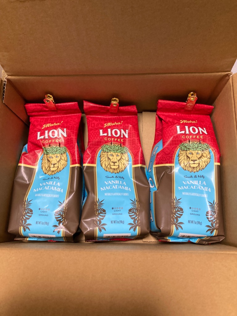 公式店 ライオンコーヒー 3個セット バニラマカダミアナッツ 7oz(198g) 粉タイプ Lion coffee ハワイ :  lion-79975201941-3 : LION COFFEE公式ショップ - 通販 - Yahoo!ショッピング