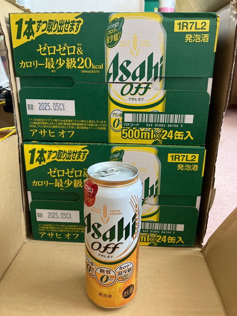 アサヒオフ　500ml 48本 楽天市場】アサヒ アサヒオフ 500ml×48本(2ケース)【送料無料※一