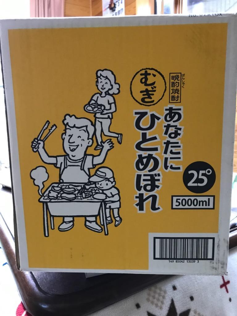 あなたにひとめぼれ 25度 麦 5L ペット 1ケース 4本 5000ml 麦焼酎