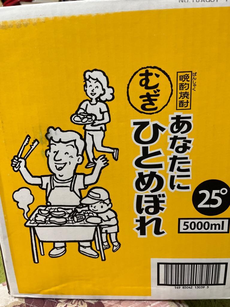 あなたにひとめぼれ 25度 麦 5L ペット 1ケース 4本 5000ml 麦