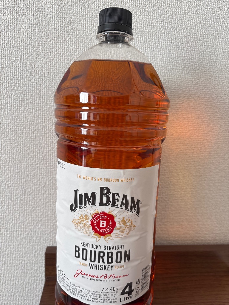 ジムビーム サントリー ウイスキー 40度 4L ペットボトル 1本 ジムビーム サントリー ウイスキー 40度 4L ペットボトル 1本