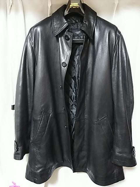 Liugoo Leathers LIUGOO 本革 レザーステンカラーコート