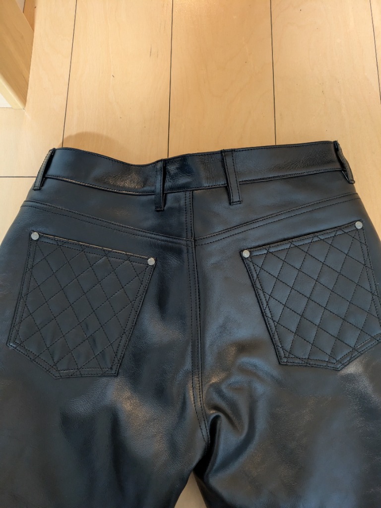 Liugoo Leathers 本革 レギュラーフィットレザーパンツ 着脱 Liugoo Leathers 本革 レギュラーフィットレザーパンツ 着脱