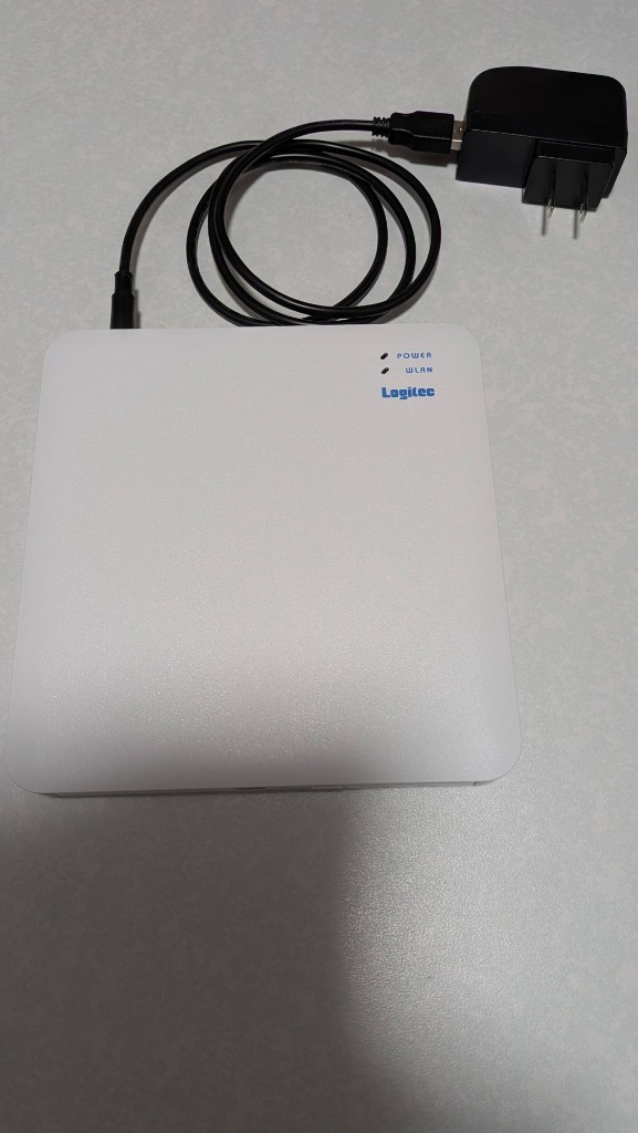 ロジテック スマホでCD LDR-LSM2WWURDWH Wifiタイプ ポータブルCD