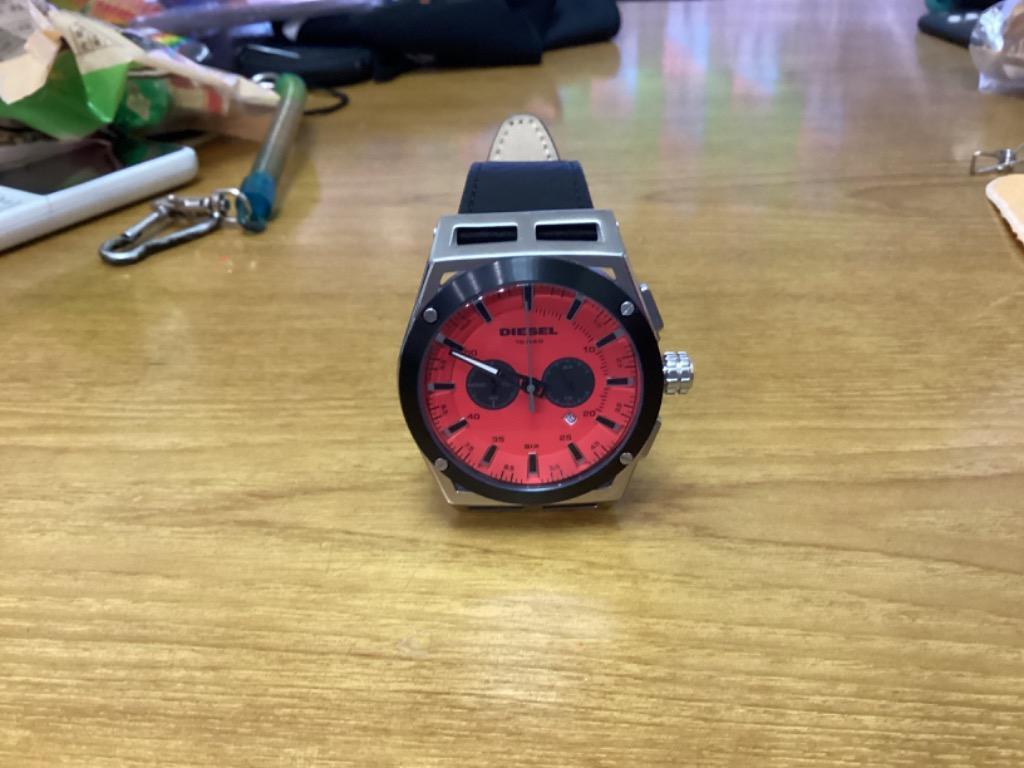 ディーゼル タイムフレーム DZ4591 レッド メンズ 腕時計 DIESEL