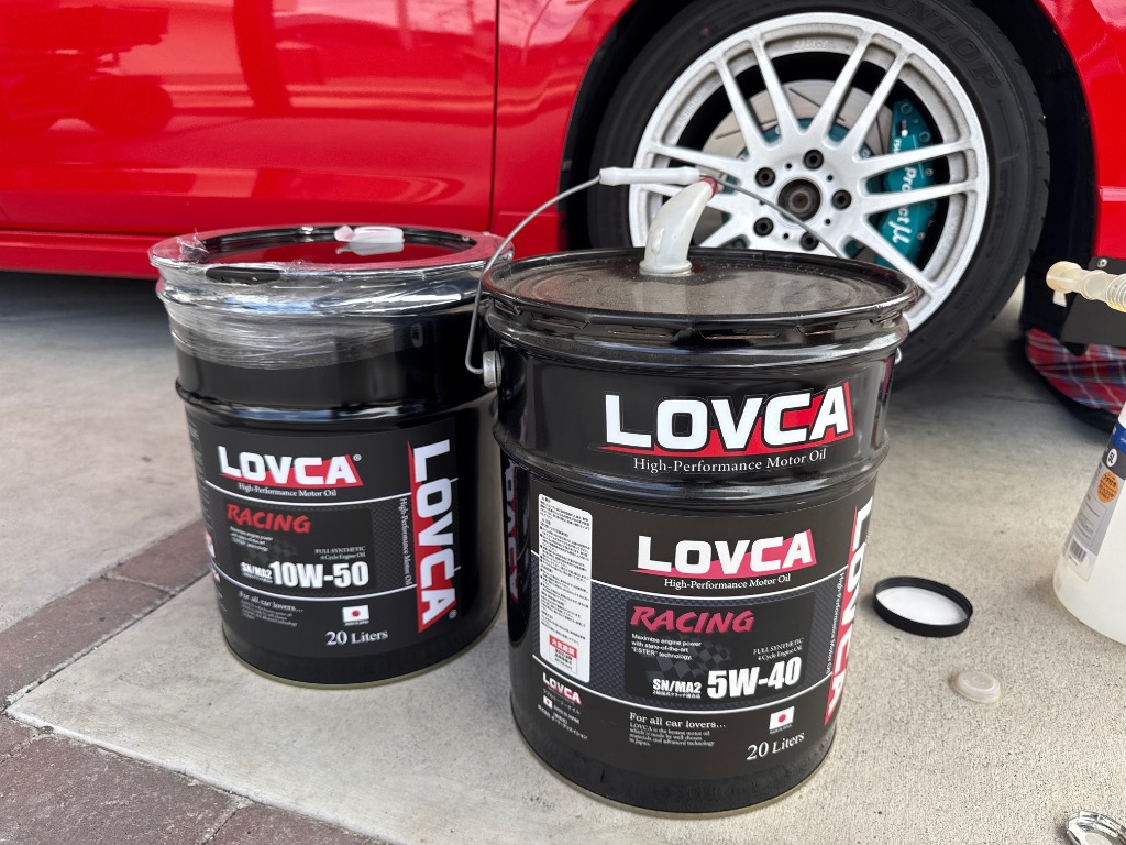 LOVCA エンジンオイル 10W-50□LOVCA RACING 10W-50 20L SN MA2