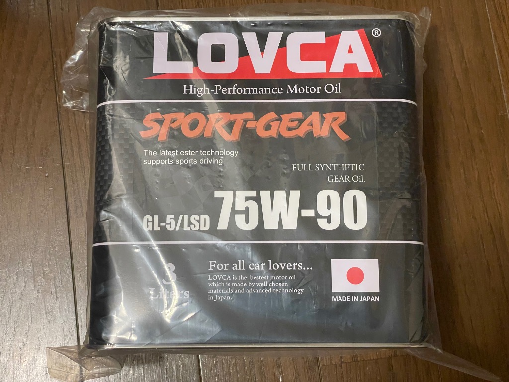 LOVCA ギヤオイル 75W-90□LOVCA SPORT-GEAR 75W-90 3L缶 GL-5/LSD