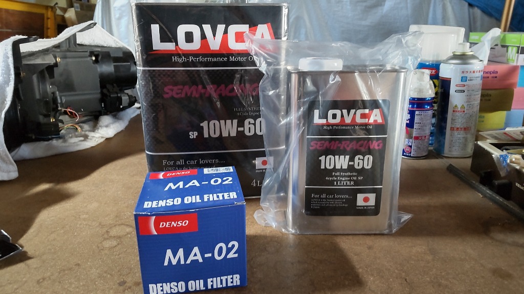 エンジンオイル 10W-60□LOVCA SEMI-RACING 10W-60 5L□強化ポリマーで耐久性UP！！ドリフト、ラリー、欧州車に□日本製□ 100％化学合成油□LSR1060-5