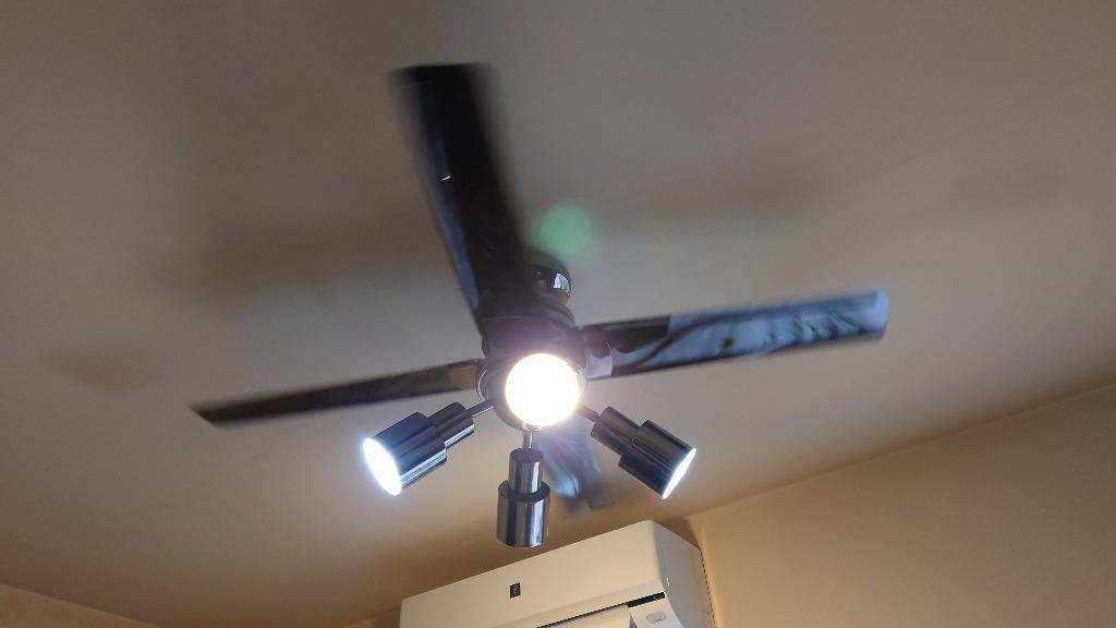 シーリングファン 照明 シーリングファンライト おしゃれ 明るさ 風量 風向き 調節 リモコン式 LED 照明 器具 天井 シーリング 4灯