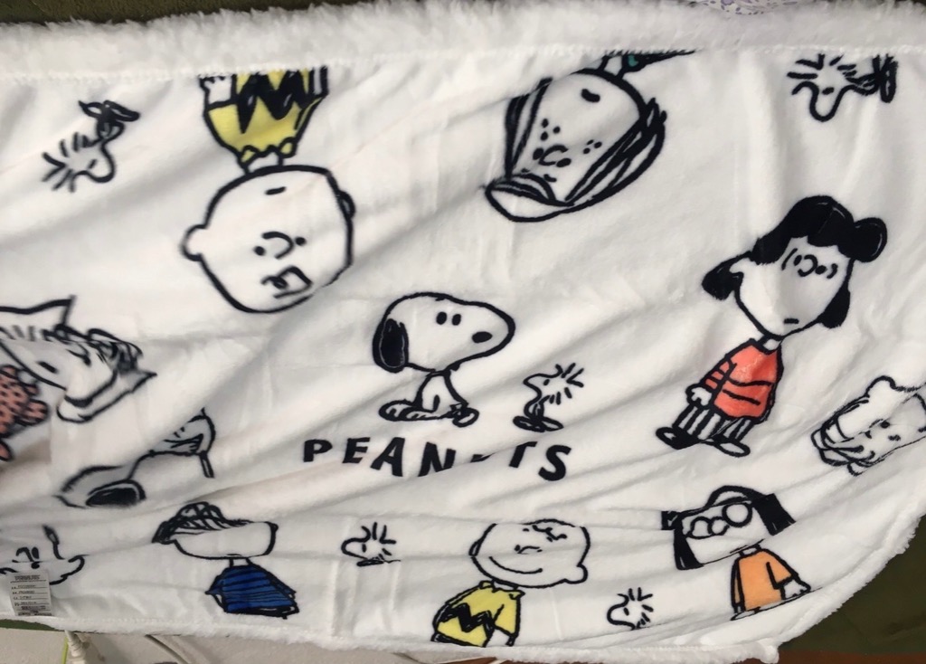 専用 Peanut SNOOPY ひざ掛け 裏シープ付き ブランケット - 布団・毛布