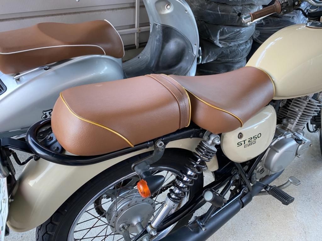 スズキ ハイグリップ素材☆ST250カスタムシートカバー張替え用