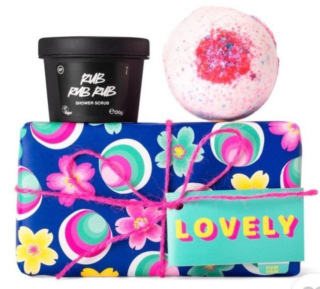 LUSH ラッシュ 公式 ラブリー 桜日記 ソルティロック バスボム 入浴剤 