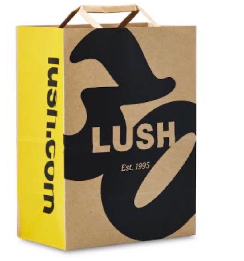 LUSH ショッパー 紙袋 手提げ袋 買い物袋 バッグ 用 ギフト おしゃれ