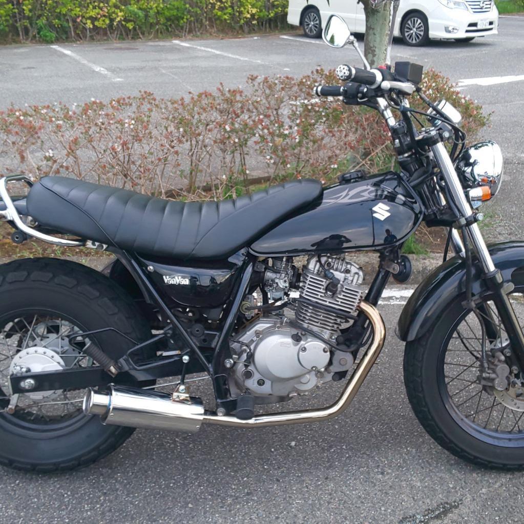 バンバン200 バイクマフラー BA-NH41A 2002年〜2006年モデル対応 キャブ車用 100φ砲弾マフラー SUS ステンレス 3曲げ  (Type3) マフラー HMS スズキ