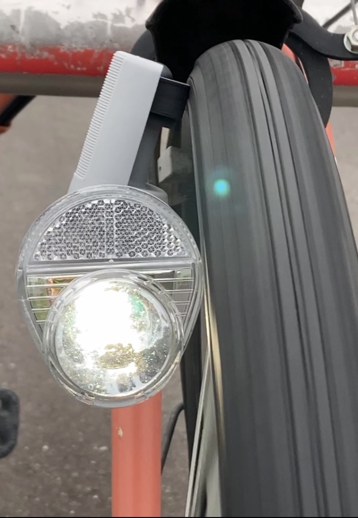 Panasonic(パナソニック) LED発電ランプ [NSKL138-N] グレー ワイドLED NSKL138-N Panasonic NSKL138-N 自転車 ダイナモライト グレー LED 低負荷