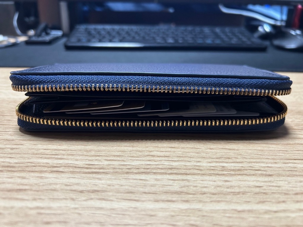 BLUE SINCERE 財布 メンズ レディース カード縦入れ 長財布 本革