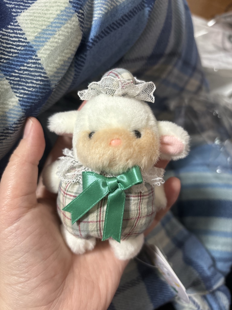 レトロ ぬいぐるみ 動物 ひつじ たけのこ TAKENOKO プチぶらんで