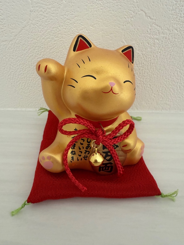 無邪気な猫神 - 猫神社/招き猫/置物/宝くじ高額当選/縁起物 宝くじ 高額当選多数 お金 招き猫・金(7375) 金運アップ 猫グッズ
