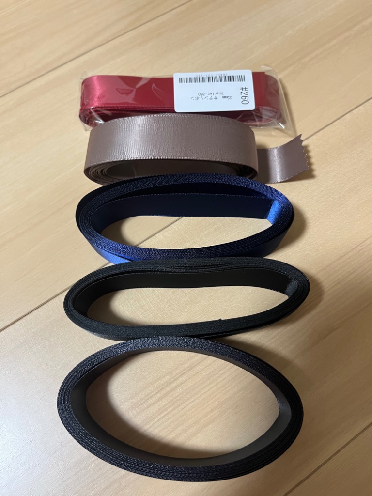 25mm 両面サテンリボン 6m ピンク・赤系C : まんま母さんの