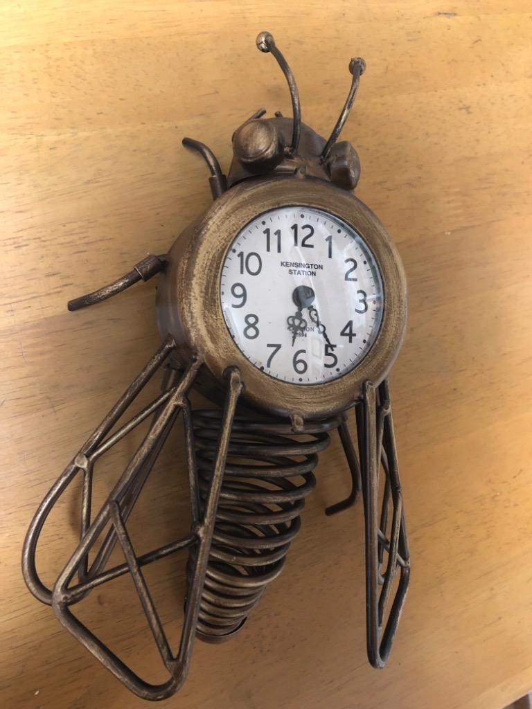 掛け時計 おしゃれ 壁掛け ハチ 蜂 アンティーク ゴールド かっこいい