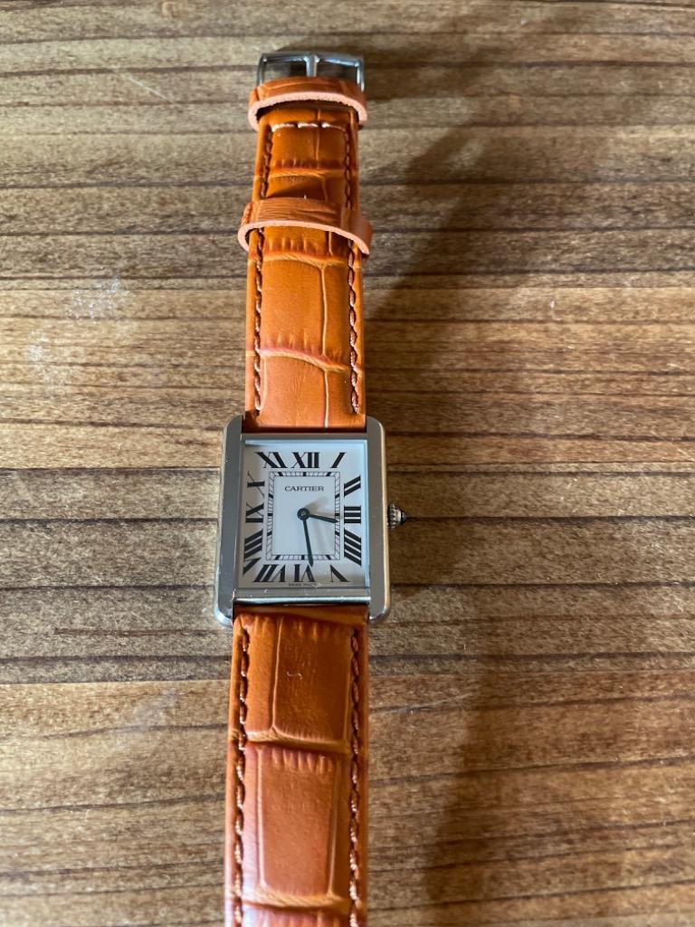 大きな取引幅２１mm 明るい茶 腕時計ベルト 皮革『上級』 レザーベルト