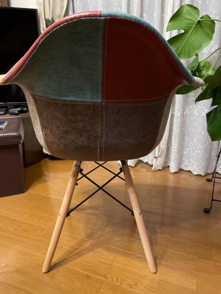 イームズ チェア パッチワーク DAW Eames ヴィンテージ レザー合
