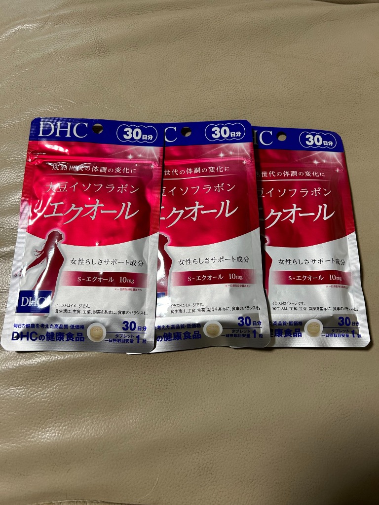 DHC 3袋セット DHC 大豆イソフラボン エクオール （30日分×3袋