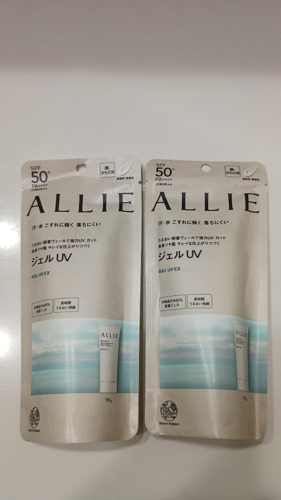 アリィー 日焼け止め クロノビューティジェルUV EX 90g×2本入が2セット Amazon.co.jp: ALLIE(アリィー) クロノビューティジェルUV EX