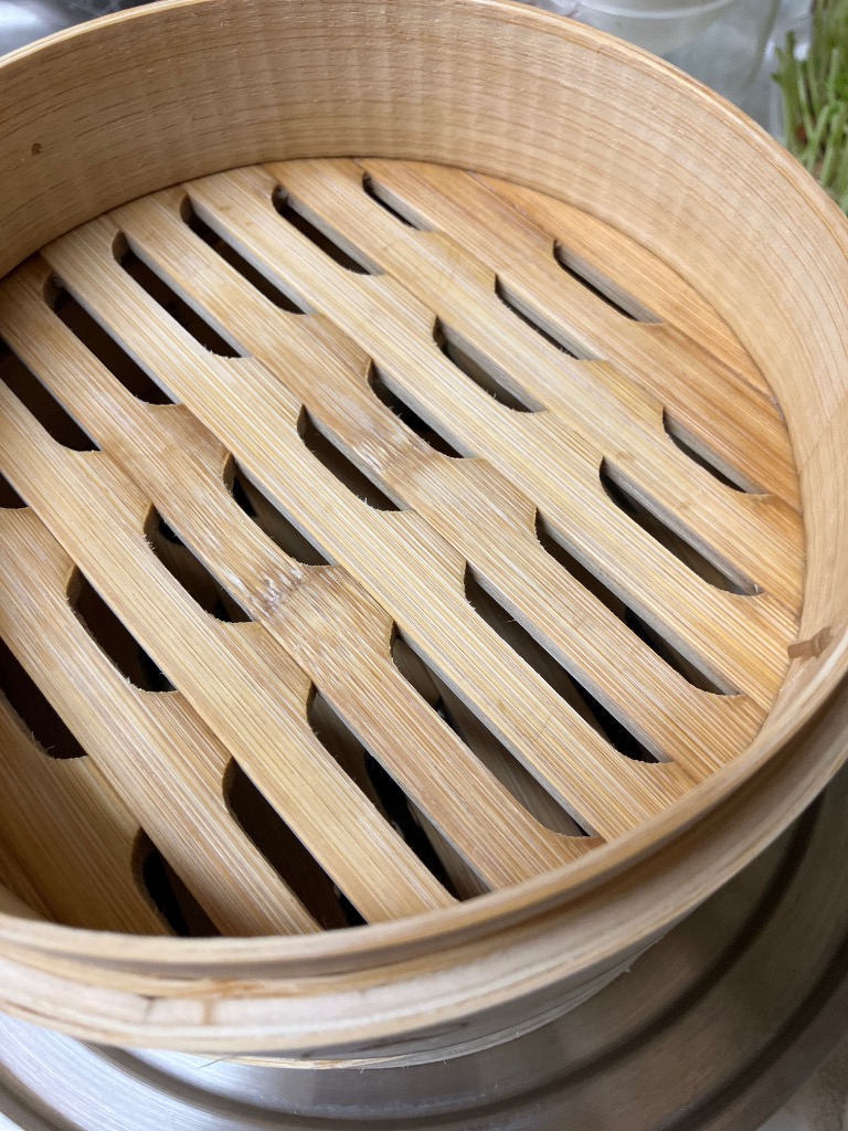 角せいろ レトロ 蒸し器 古道具 アンティーク雑貨 木製 2段 吉冨士工芸】竹せいろ18cm 2段蓋付き 蒸し器 中華 せいろ セイロ