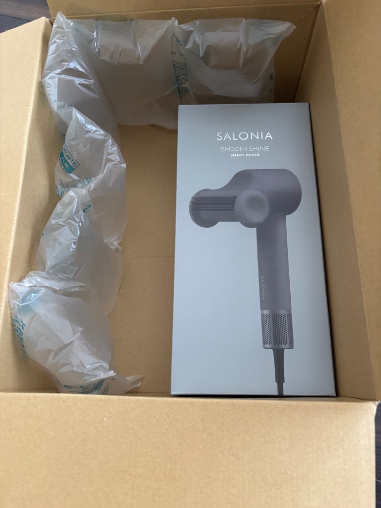 正規品取扱店】SALONIA スムースシャイン スマートドライヤー グレー