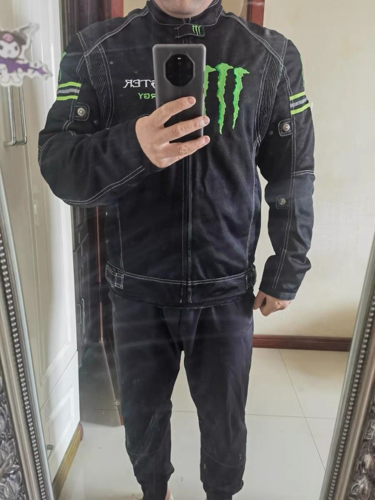 Monster バイクジャケット 上下セット モンスター エナジー バイクパンツ ジャケット 上下セット 防風