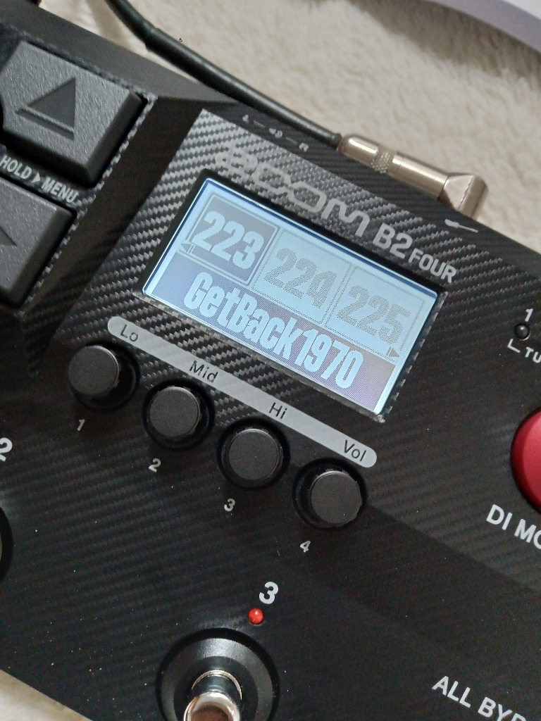 ズーム(楽器) ZOOM B2 FOUR ベースエフェクター 【配送区分B